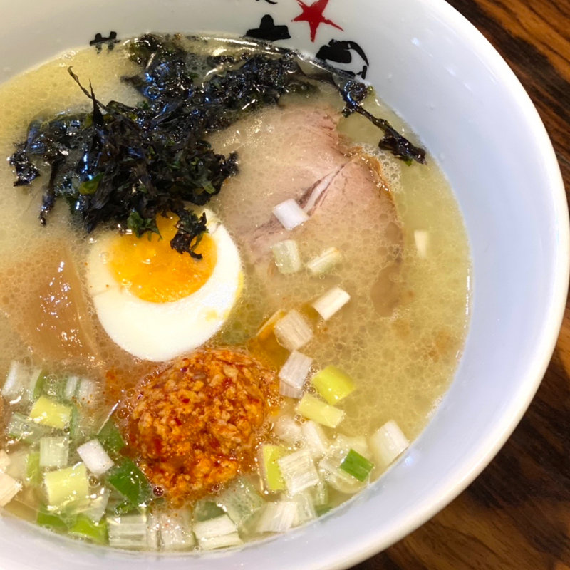 塩らーめん＋赤玉(赤星)