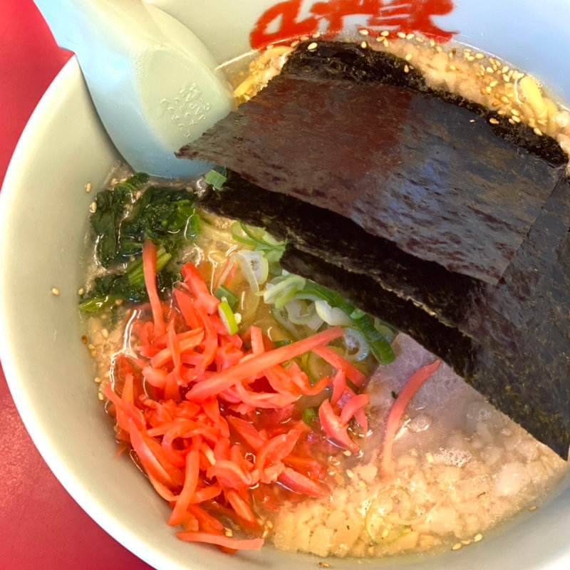 塩ラーメン＋紅生姜(ラーメン山岡家 南2条店)