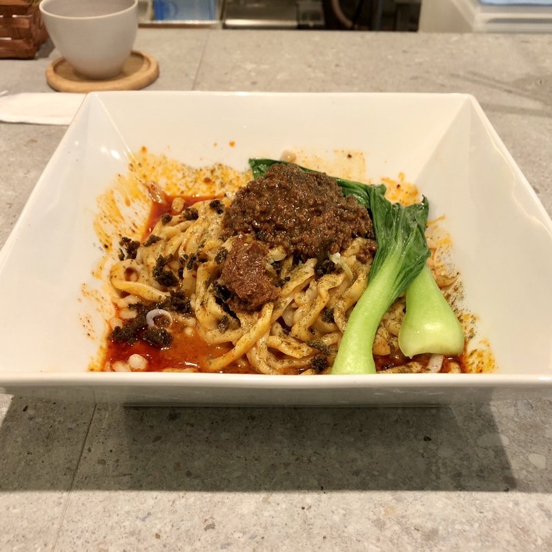 自家製XO醤汁無し担々麺(BumBunBlauCafe(ブンブンブラウカフェ))