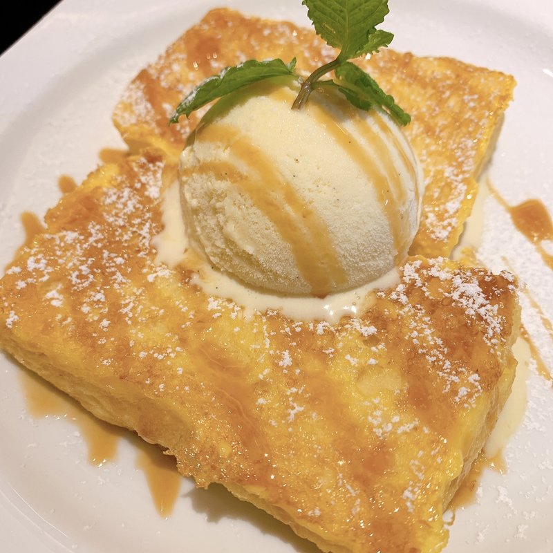 ふわっとろフレンチトースト　キャラメルバニラ(むさしの森珈琲　三鷹牟礼店)