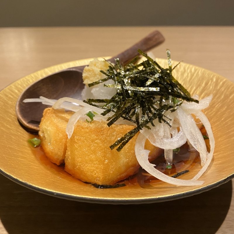 揚出し生豆腐(馬肉と酒 生肉専家 TATE-GAMI 名駅店)