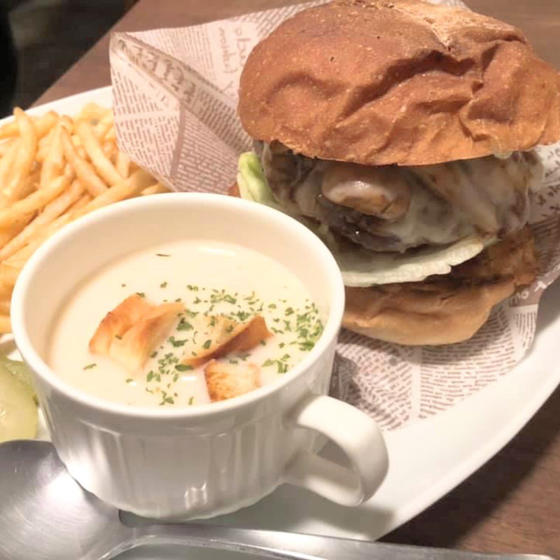 371プレート セットスープ クラムチャウダー(Jack37Burger （ジャックサンナナバーガー）)