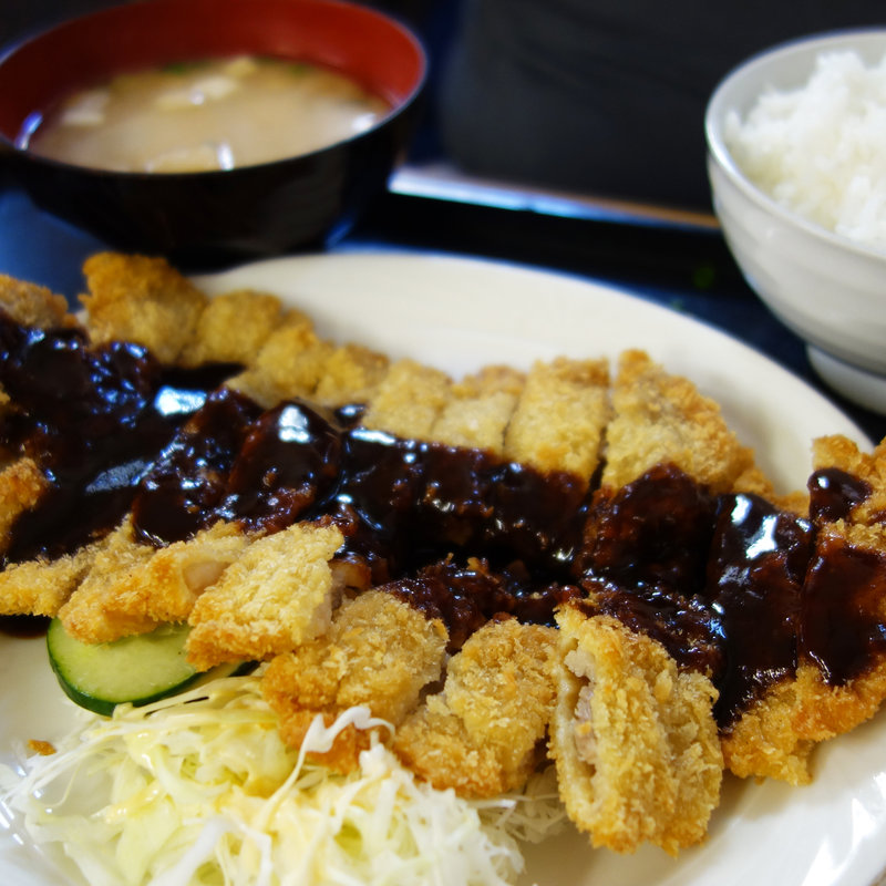 カツ定食(當仁うどん)