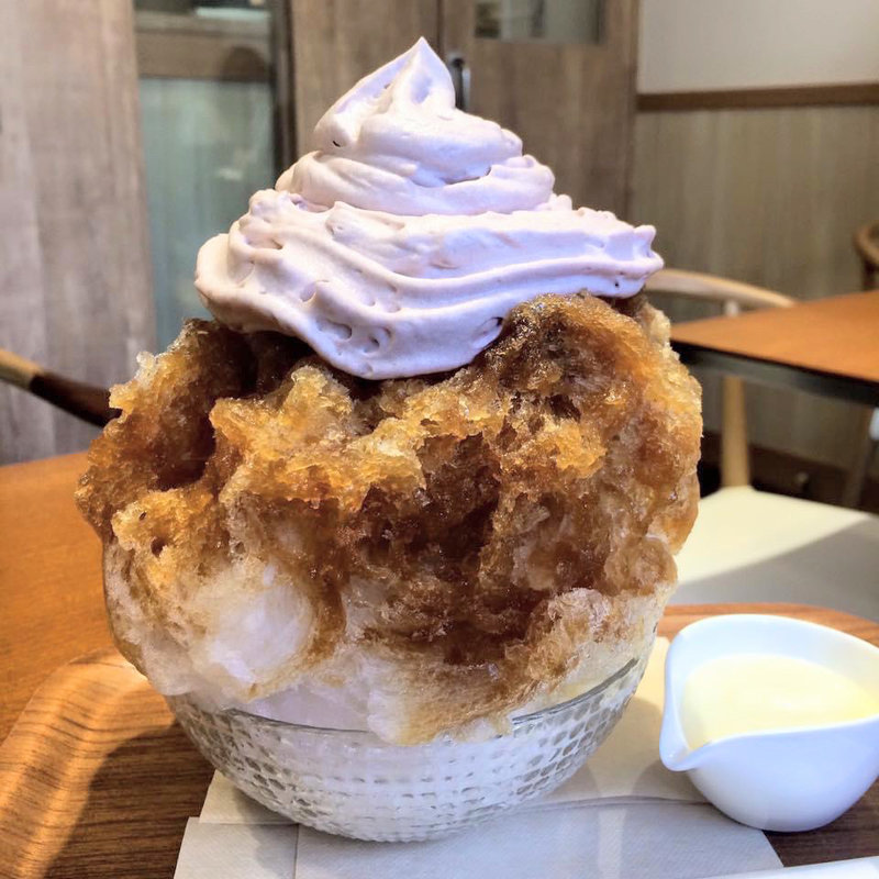 焙じ茶あんこエスプーマ(銀座のジンジャー 銀座本店)