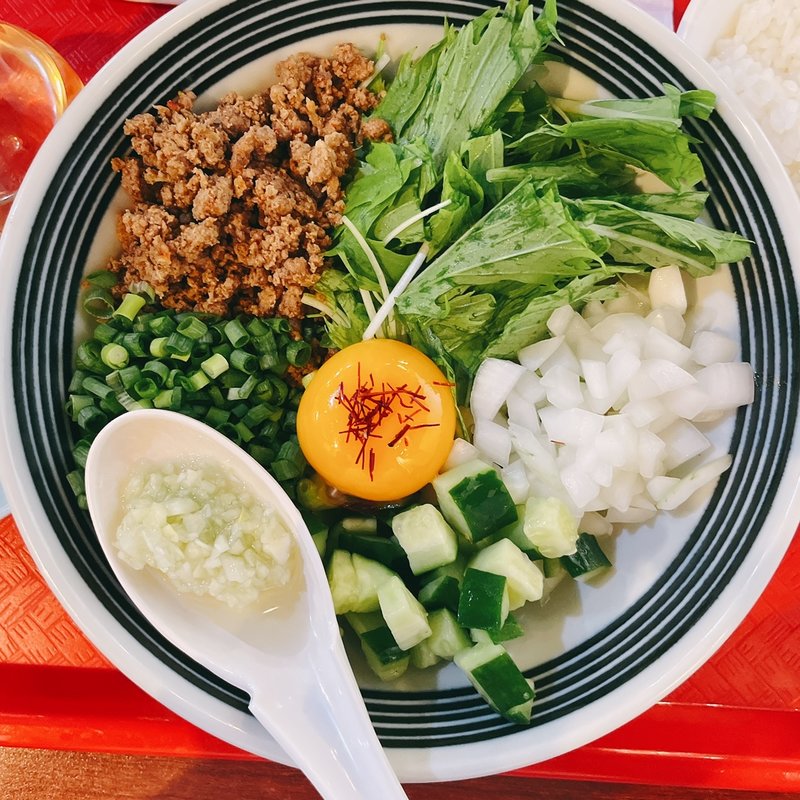 まぜそば(焼小籠包ドラゴン)