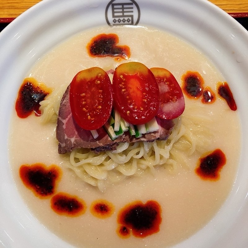 冷やし牛骨まぜ麺(博多らーめん我馬 皆実町店 （がば）)