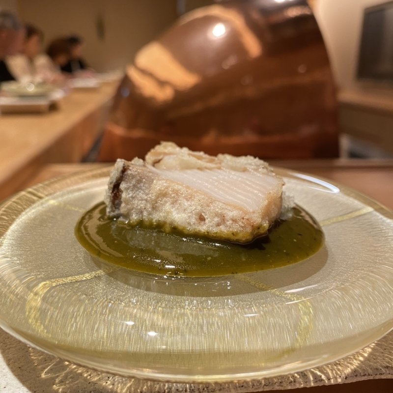 鮑の天ぷら(たきや)