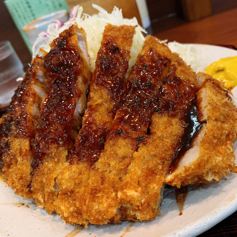 wとんカツ定食(とんかつの竹亭 田上店 )
