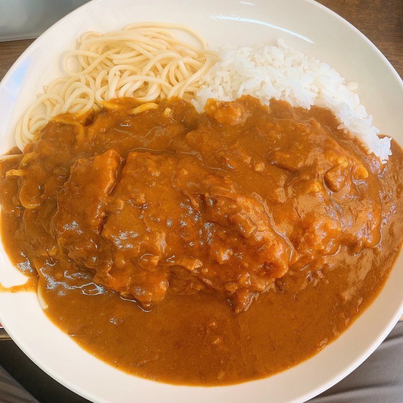 カツカレー　ハーフ&ハーフ(カレーハヤシ フレンドアンドバード )