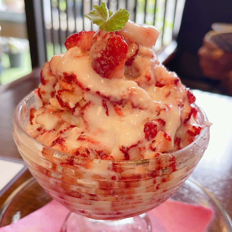 けずりイチゴのかき氷(グリーンカフェ （green cafe）)