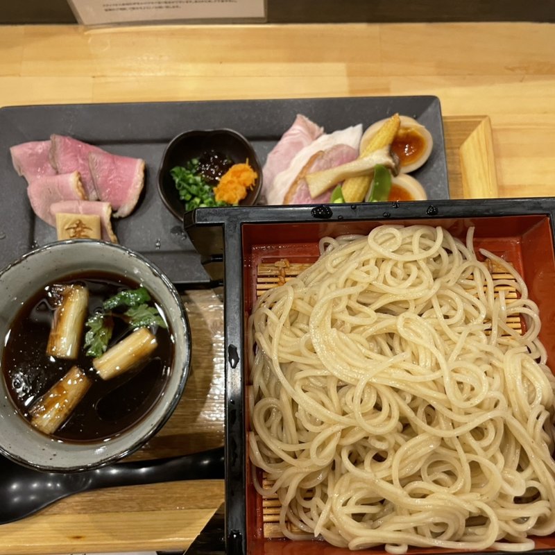 鴨の醤油つけ麺　特製　大盛り(麺家 幸先坂)