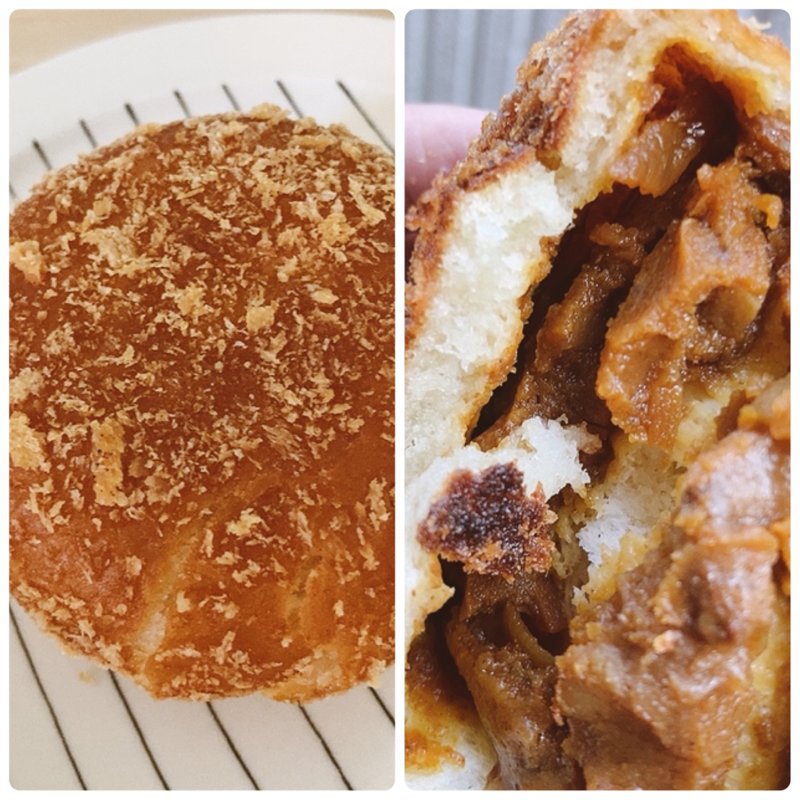 お肉屋さんのカレーパン(肉のとみや毘沙門総本店)