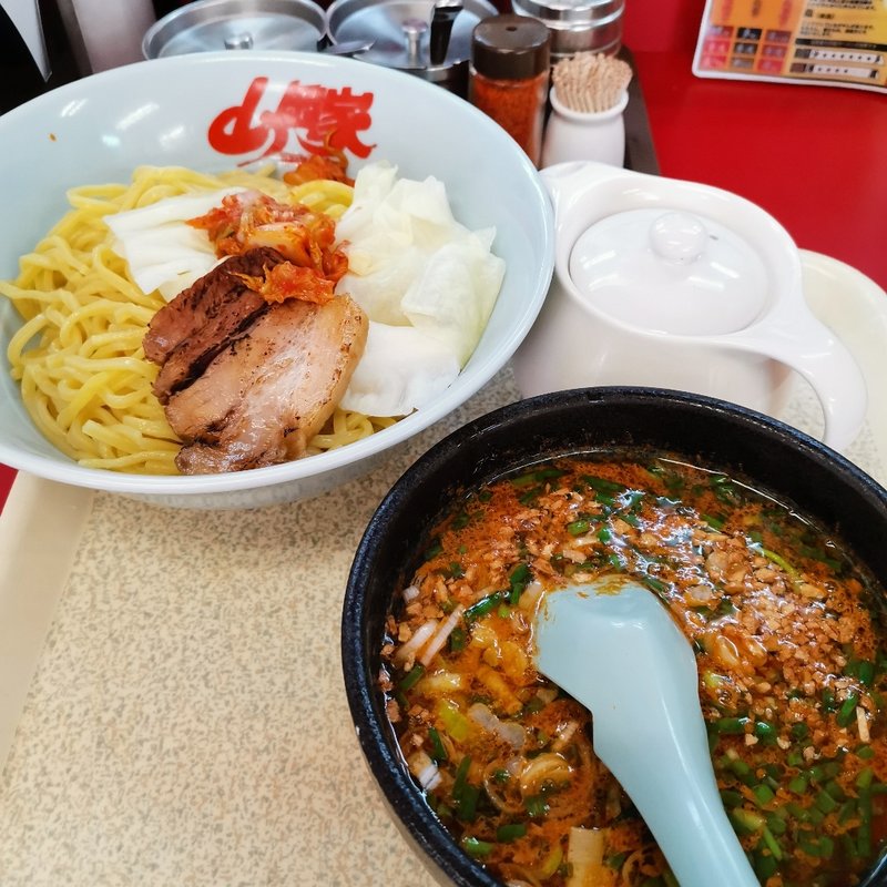 旨辛スタミナ (つけめん)(山岡家)