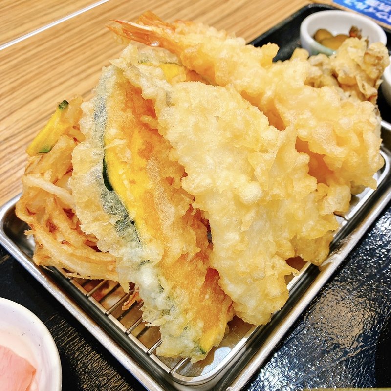 上天ぷら定食(揚げ天まる イオンモール日の出店)