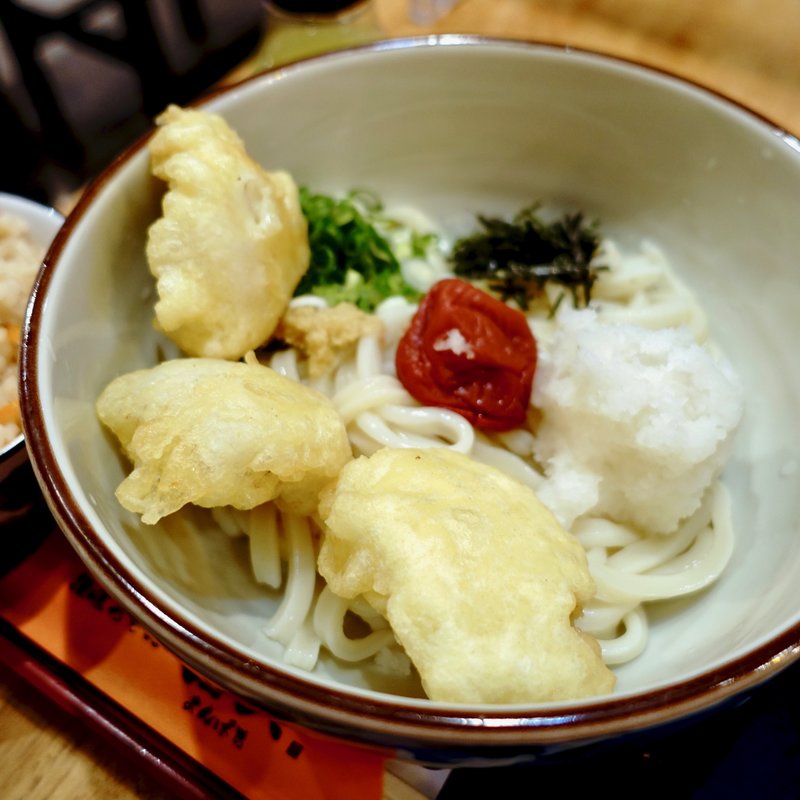 はも天梅おろしぶっかけ(讃岐うどん四八 )