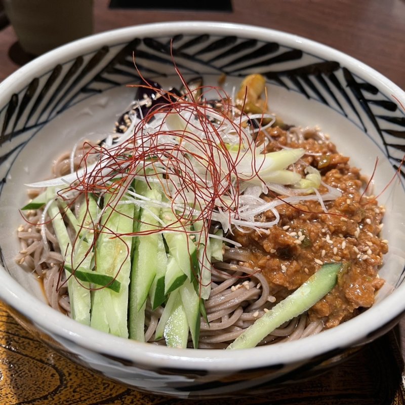 肉味噌そば(おらが蕎麦 名古屋栄ガスビル店)