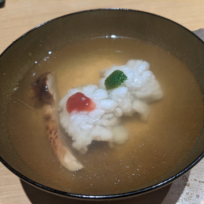 松茸とハモのお椀(みこころや )