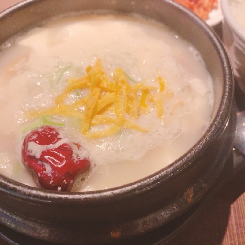 参鶏湯純豆腐チゲ定食(KollaBo 大手町店)