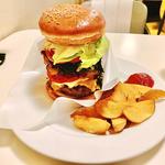 スモーキーベーコンチーズバーガー(野菜増し)(ベーカーバウンス)