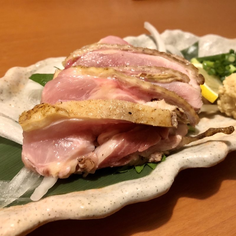 種鷄のタタキ(居酒屋 鶏くる 西鉄久留米駅前店)