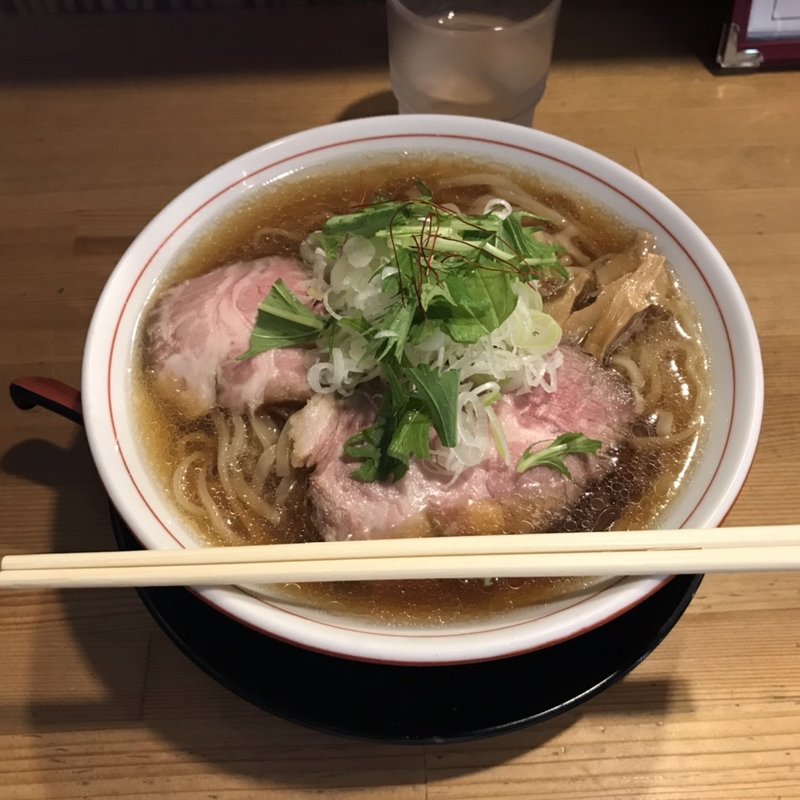 ｶﾏｽ煮干し冷やし醤油らぁ麺(GAGA中村商店)