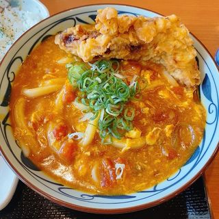 トマたまカレーうどん(丸亀製麺鈴蘭台)