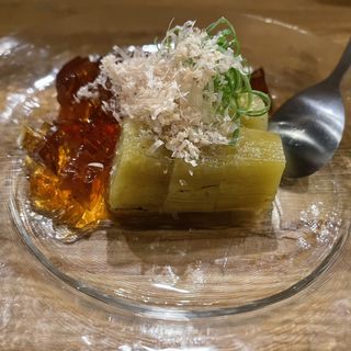 焼き茄子の冷製土佐酢ジュレ(百春)