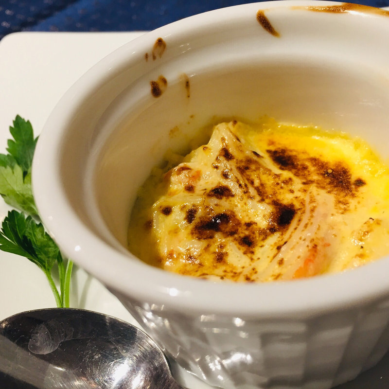 ズワイガニのサバイヨングラタン(フランス厨房 旬彩 中央駅店 )