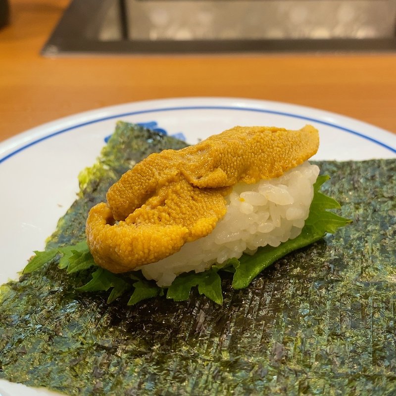 たっぷりうに手巻き一貫(くら寿司 名古屋新栄店)