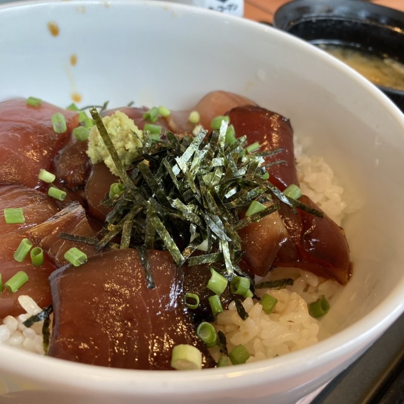 天然まぐろの漬け丼(デニーズ 八丁堀店)