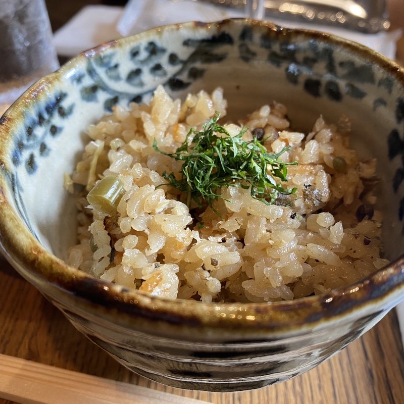 鮎の炊き込みご飯(コース)(柳家 （やなぎや）)