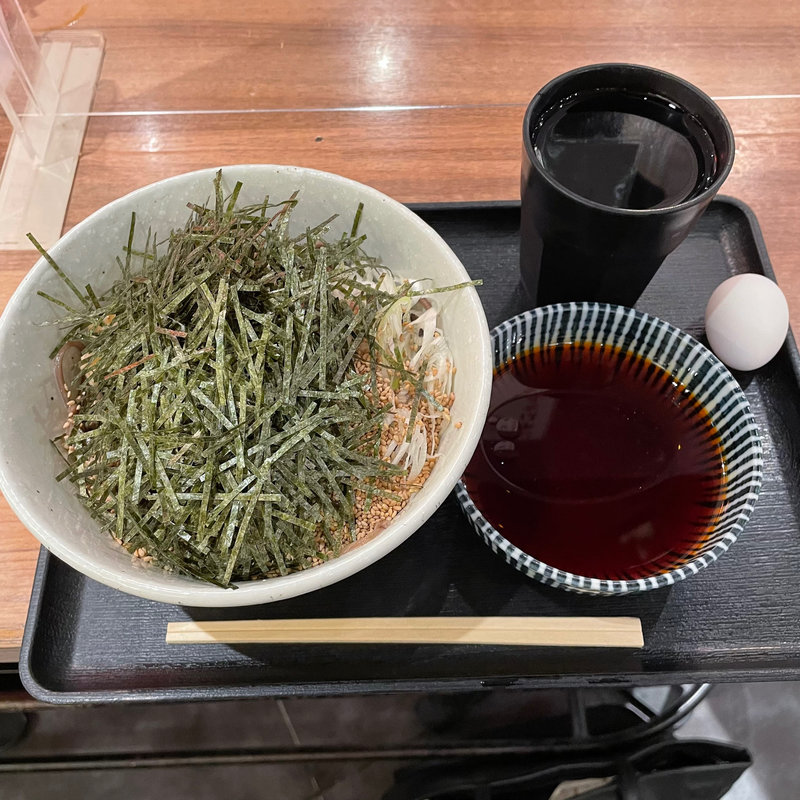 味玉鷄そば　冷やしつけ　海苔増、胡麻増(俺のそば GINZA5)
