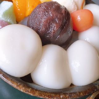 白玉クリームあんみつ(茶房 雲母)