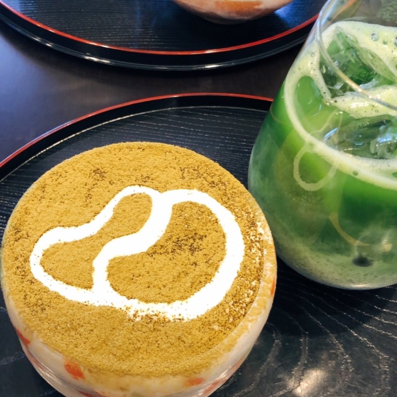 ほうじ茶ティラミス(清月堂カフェ花いんげん)