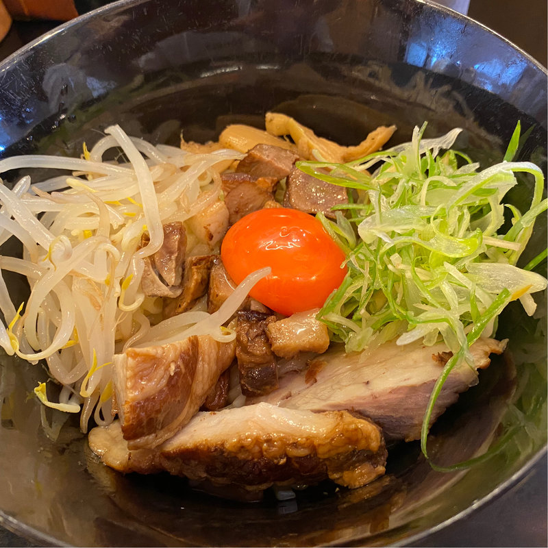 どてやきまぜそば（ごはん付き）(麺処 にしむら)