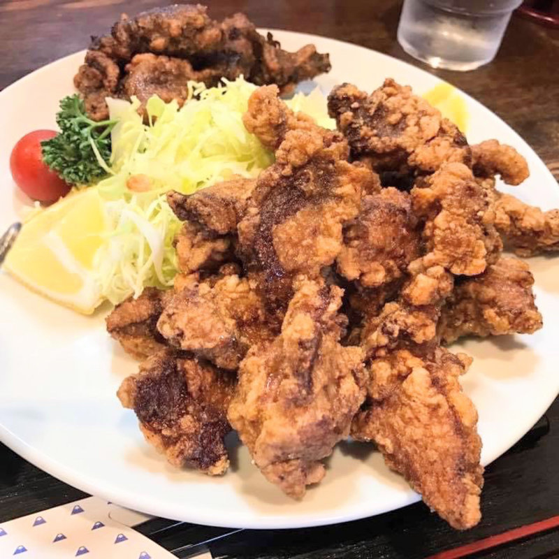 国産豚レバー唐揚げ定食(レバニラ定食 KEI楽)