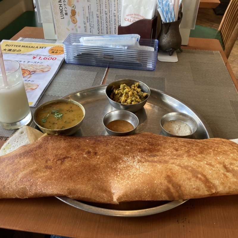 マサラドーサセット(スパイスマジック カルカッタ 南口店)