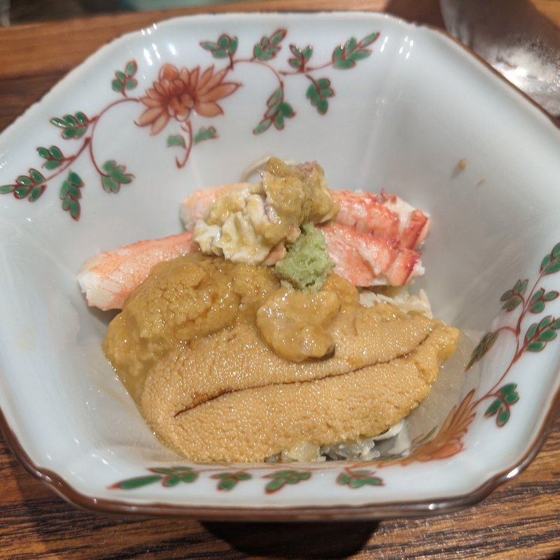 噴火湾ウニ、毛ガニ(松陰鶴水)