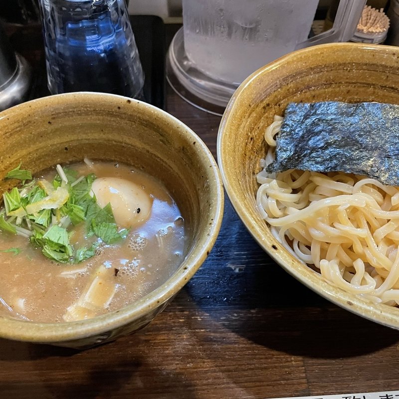 ペジポタ味玉つけ麺(つけ麺 えん寺 吉祥寺総本店)
