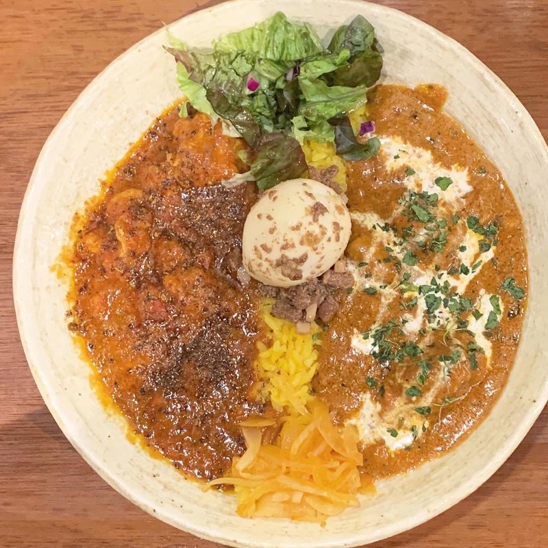 選べる2種カレー(バターチキンマサラ・チキンカレー)(SPICY CURRY 魯珈 （スパイシーカレー ろか）)