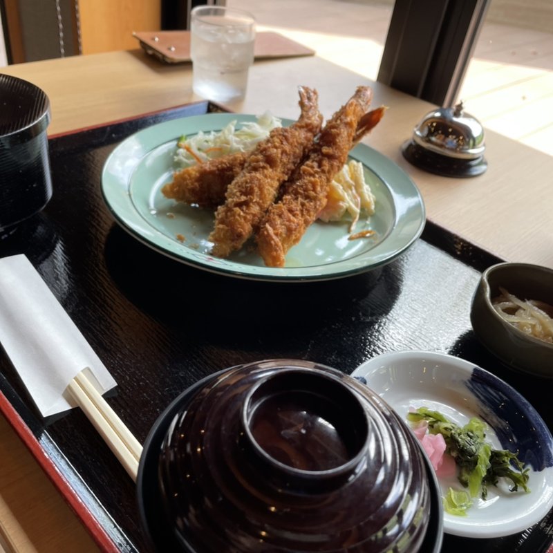 大エビフライ定食(おくとろ温泉レストラン　きたやま )