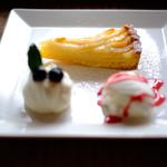 洋梨タルトのケーキプレート(日光珈琲玉藻小路)