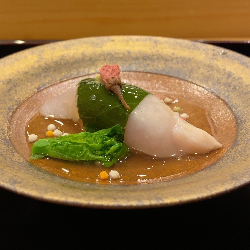 甘鯛の道明寺蒸し(あま木 )