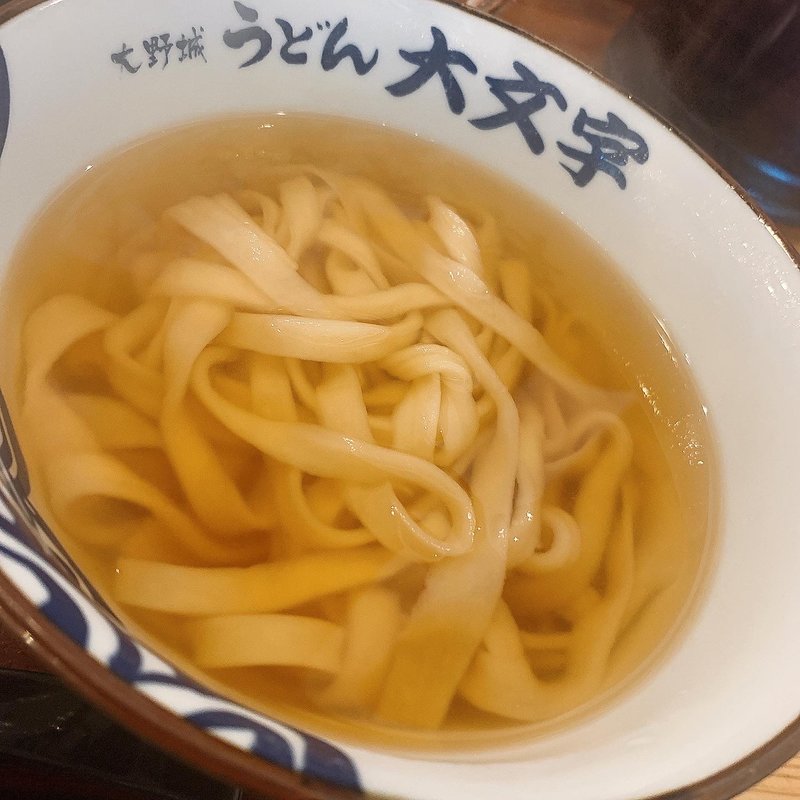 かけうどん(うどん大文字 筑紫野店)