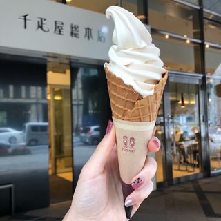 白桃バニラミックスソフトクリーム(カフェ・ディ・フェスタ)
