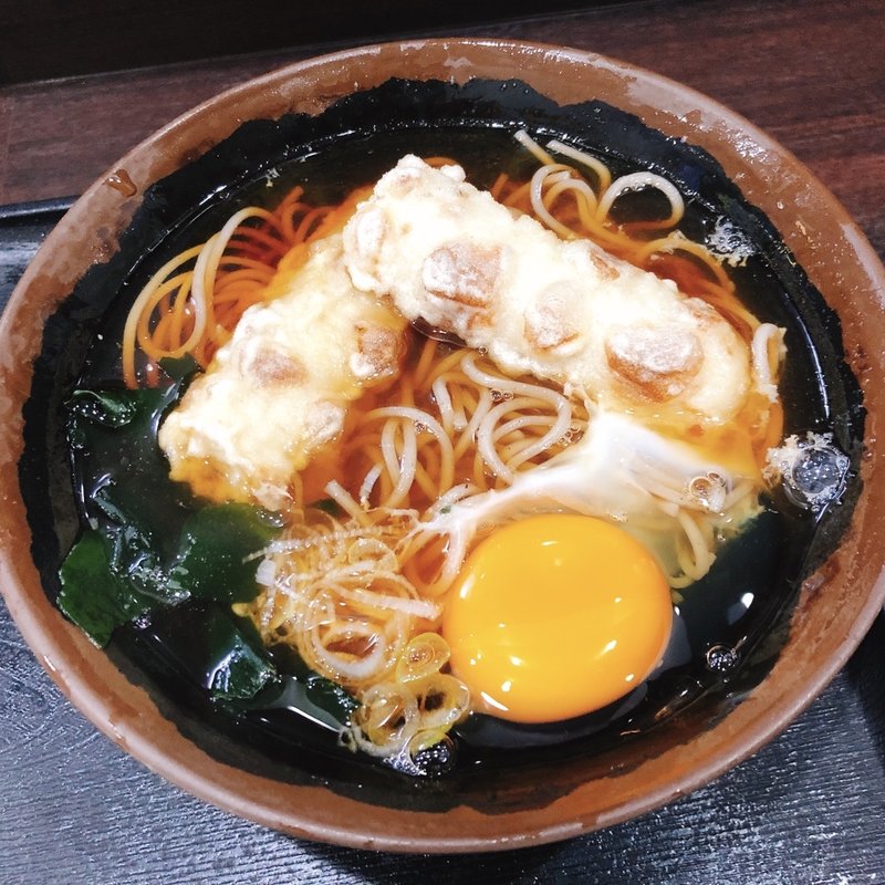 ちくわ天玉そば(峠の蕎麦 )