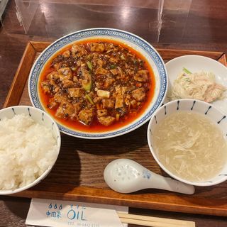 四川麻婆豆腐ランチ(中国菜 オイル )