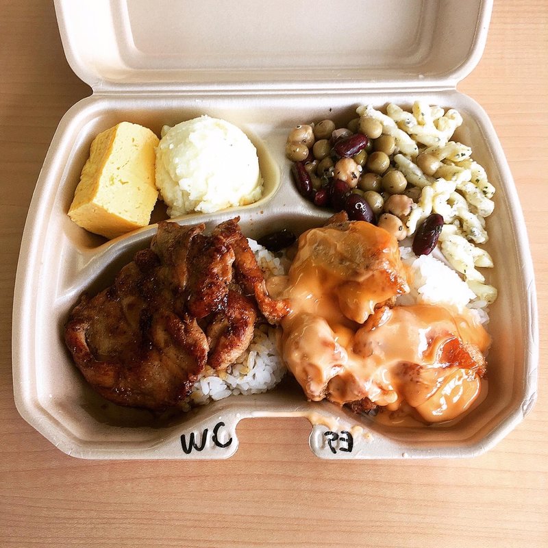 Wチキンプレート(Uber Eats 価格)(ヤミーバーベキュー パルコ店 )