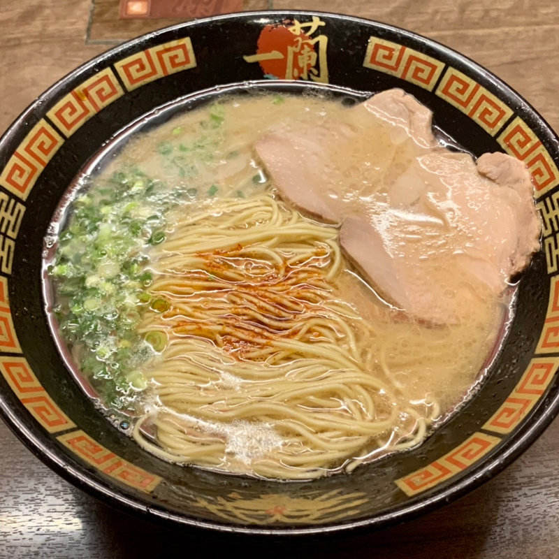 天然とんこつラーメン(一蘭 道頓堀店別館)