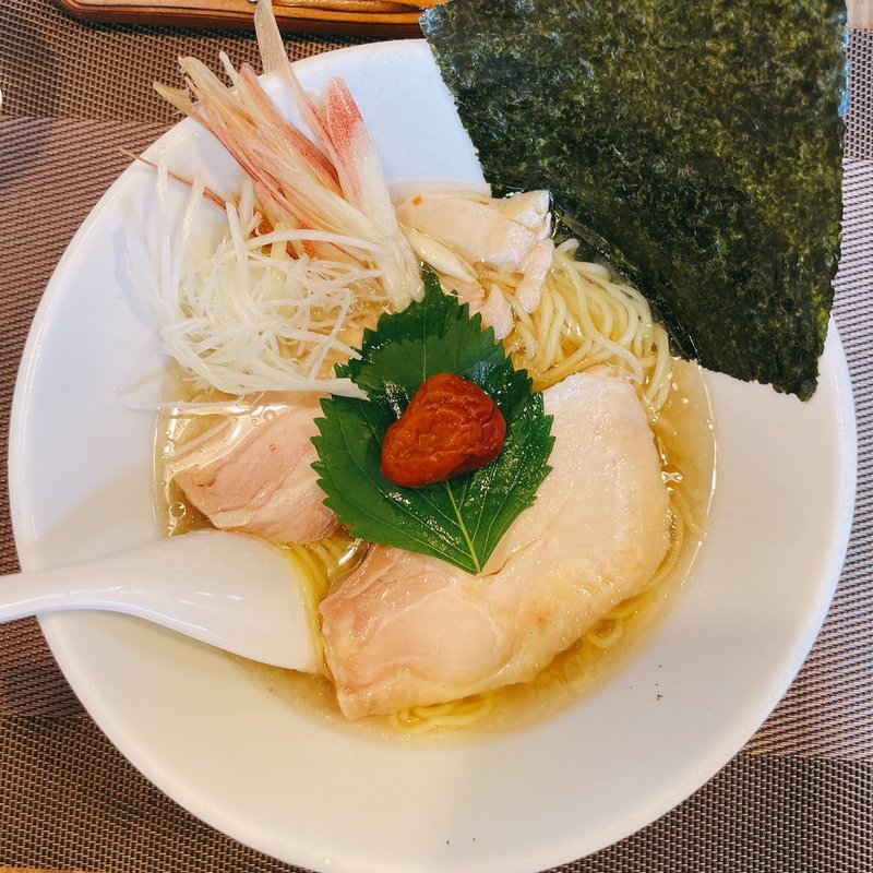 冷やし昆布ラーメン(昆布の塩らー麺専門店 MANNISH 蔵前店)